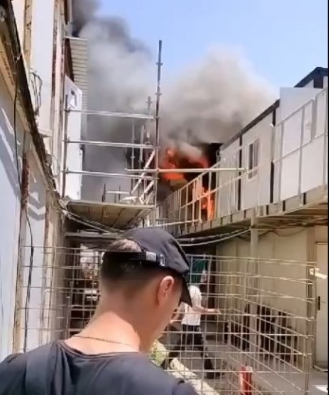 Akkuyu NGS'deki konteynerde yangın çıktı