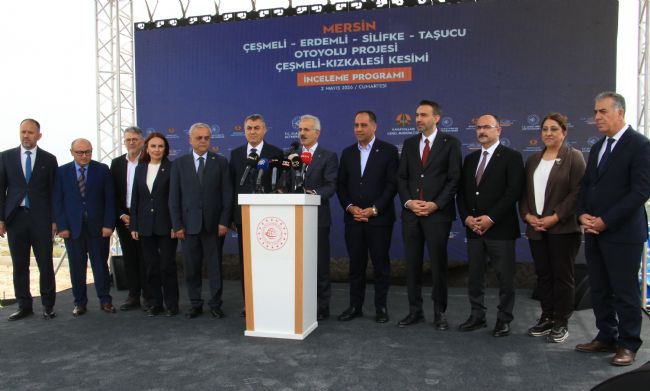 BAKAN URALOĞLU DUYURDU:"ÇEŞMELİ-KIZKALESİ OTOYOLUNDA İLK KISIM TEMMUZ AYINDA AÇILACAK"