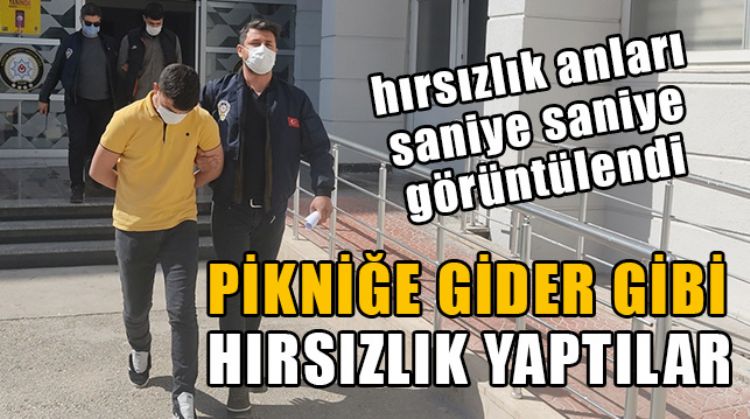 ADANA’DAN MERSİN’E ÇIKTIKLARI YOLDA HIRSIZLIK YAPAN ŞAHISLAR YAKALANDI