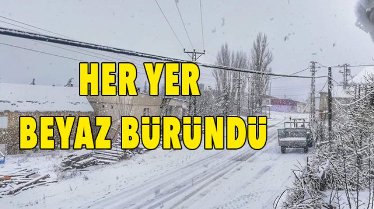 TOROSLARIN TEPELERİNE KAR YAĞDI