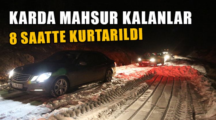 ERDEMLİ’DE YAYLADA MAHSUR KALAN 16 KİŞİ 8 SAATTE KURTARILDI
