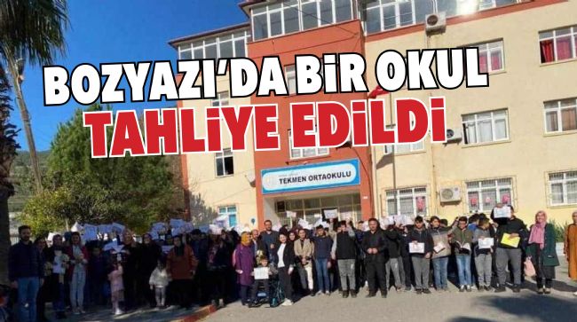 OKUL TEDBİR AMAÇLI TAHLİYE EDİLDİ