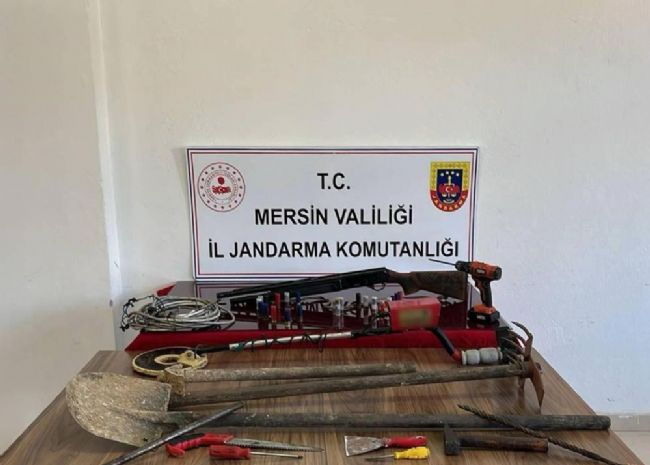 Çamlıyayla’da Kaçak Kazı Yapan Şahıs Yakalandı