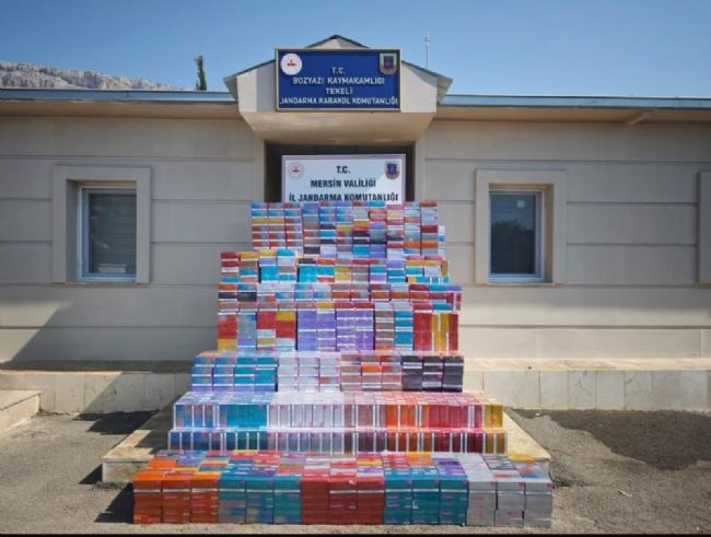 Mersin’de 7,5 milyonluk kaçak tütün operasyonu