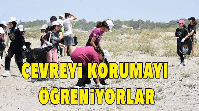 350 ÖĞRENCİDEN ÇEVRE TEMİZLİĞİ