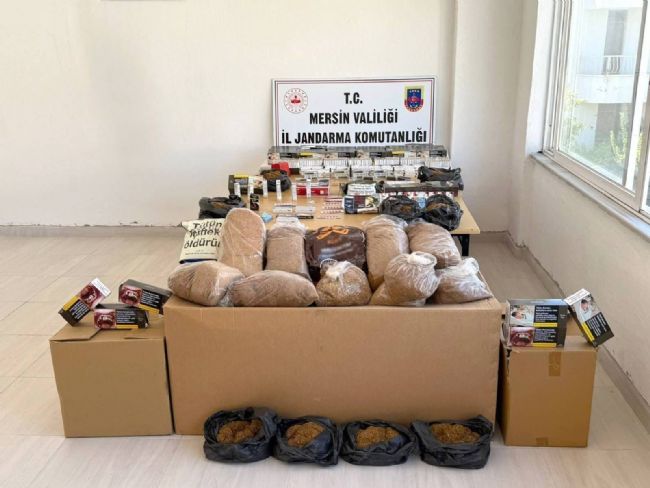 Bozyazı’da binlerce makaron ele geçirildi: 4 gözaltı