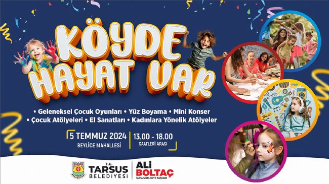 Tarsus'ta 'Köyde hayat var' etkinliği başlıyor