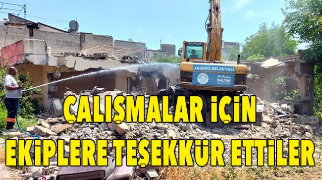 METRUK BİNALAR YIKILDI