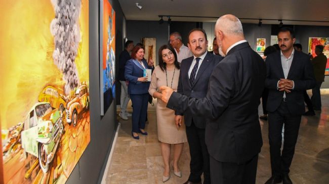 VALİ PEHLİVAN, SERGİYE KATILDI