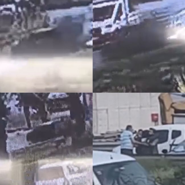 Tır otomobili metrelerce sürükledi: 2 yaralı