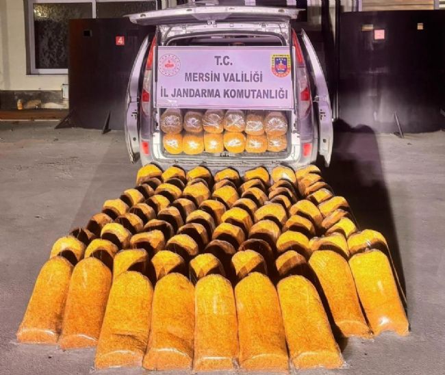 Tarsus’ta 580 Kilo Kaçak Tütün Ele Geçirildi