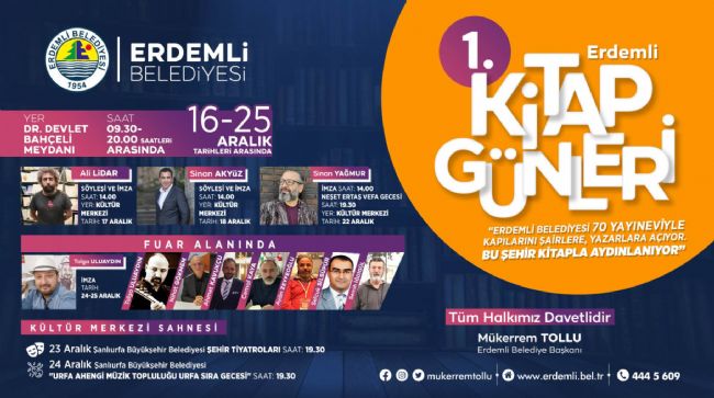 “ERDEMLİ KİTAP GÜNLERİ” BAŞLADI