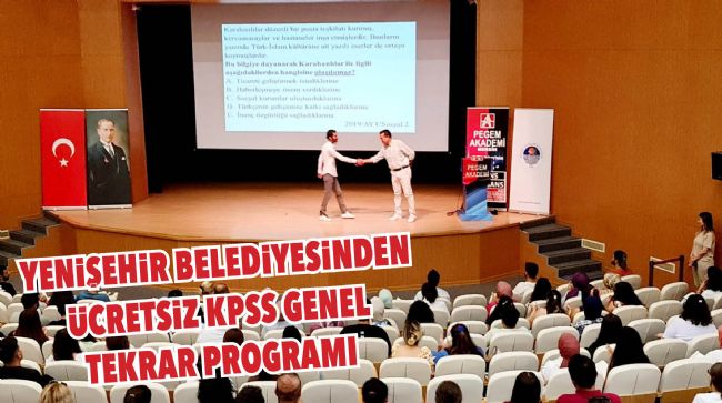 YENİŞEHİR’DE KPSS GENEL TEKRAR PROGRAMI BAŞLADI