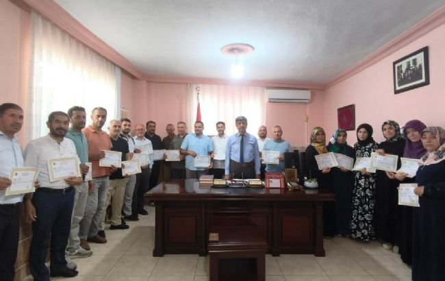 Anamur’da müftülük personeline başarı belgesi