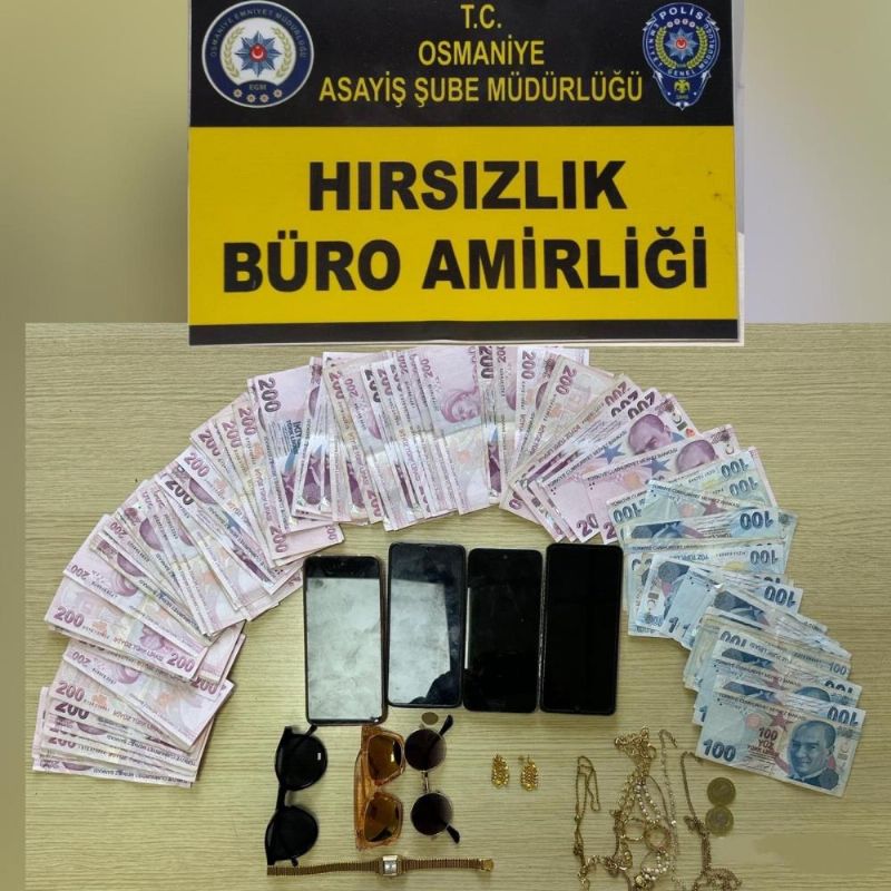 Mersin’deki plaj hırsızları Osmaniye’de yakalandı