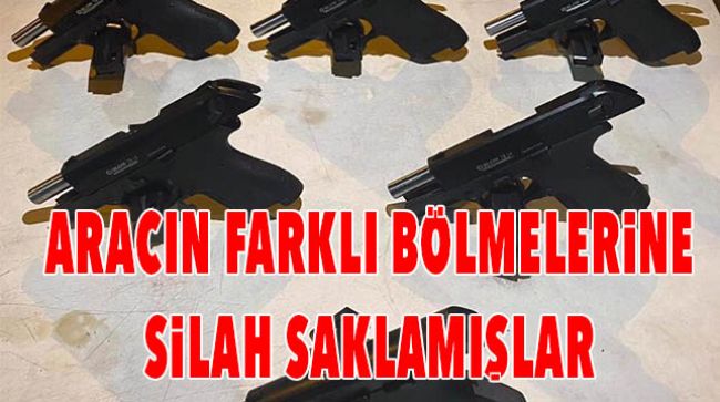 6 ADET RUHSATSIZ TABANCA ELE GEÇİRİLDİ