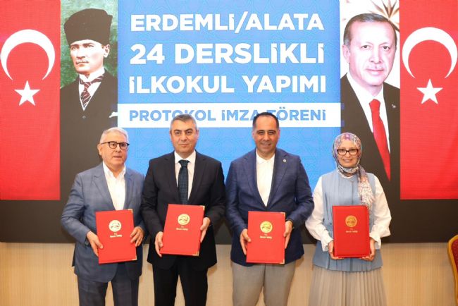 Erdemli’ye 24 derslikli ilkokul!