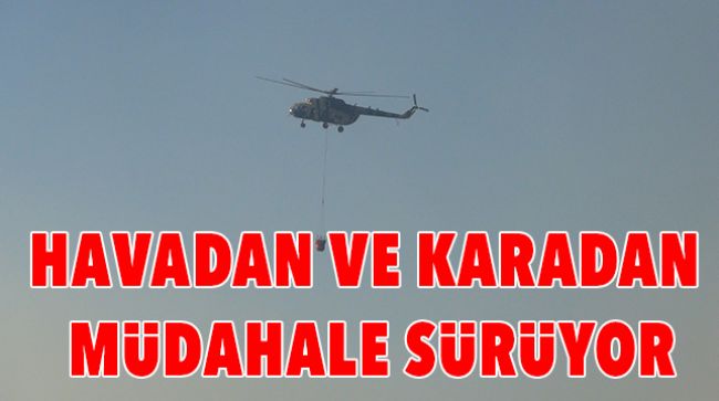 ORMAN YANGINLARINA MÜDAHALE İKİNCİ GÜNÜNDE DEVAM EDİYOR