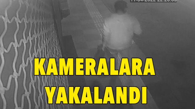 CAMİDE HIRSIZLIK YAPTI