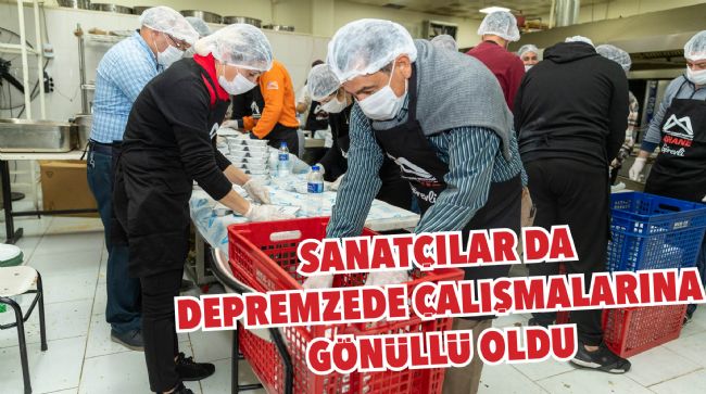 SANATÇILAR DA DEPREMZEDE ÇALIŞMALARINA GÖNÜLLÜ OLDU