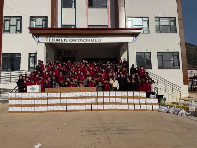 Tekmen Ortaokulu’nda Yardımlaşma Seferberliği