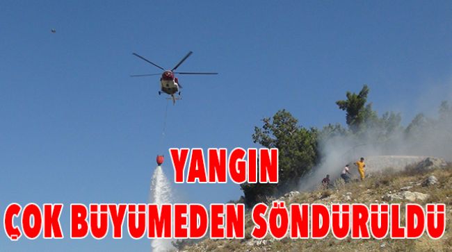 ÇALILIK ALANDA YANGIN ÇIKTI