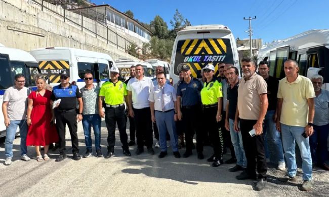 Anamur’da okul servislerine sıkı denetim!