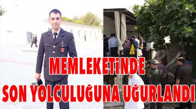 MERSİNLİ ŞEHİT SON YOLCULUĞUAN UĞURLANDI