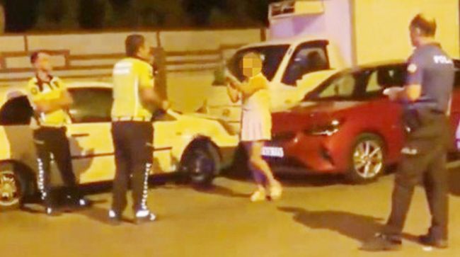 Trafik kazasına karışan kadından polise akıl almaz tehdit