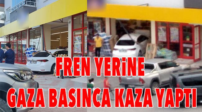 PARK ETMEK İSTERKEN MARKETE DALDI