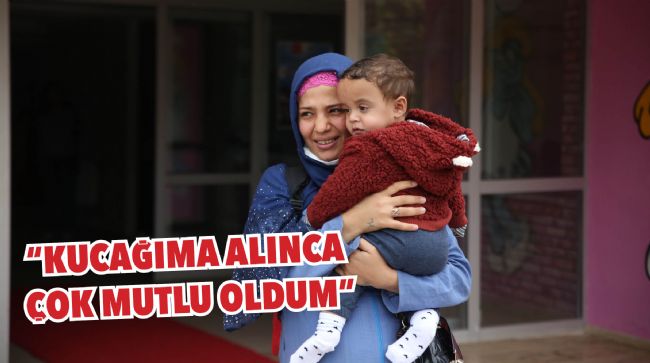 DEPREMZEDE AİLE 50 GÜN SONRA BEBEKLERİNE KAVUŞTU