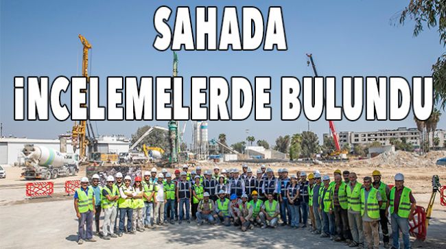 BAŞKAN SEÇER METRO İNŞAATINDA İNCELEMELERDE BULUNDU