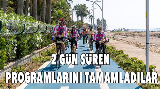 30 KİLOMETRE BİSİKLET SÜRDÜLER