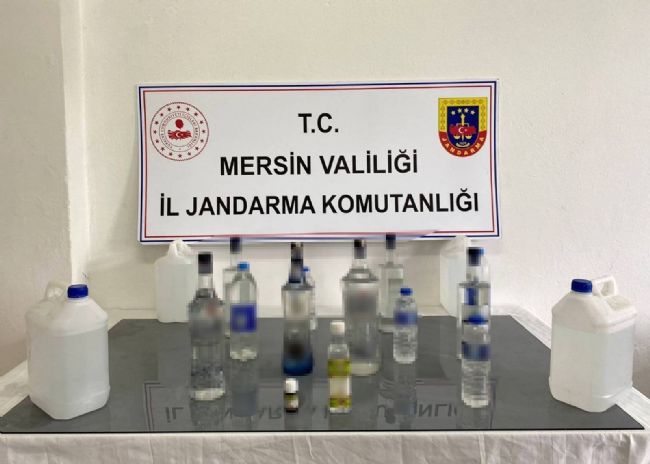 Mersin'de sahte içki üreten şahıs yakalandı