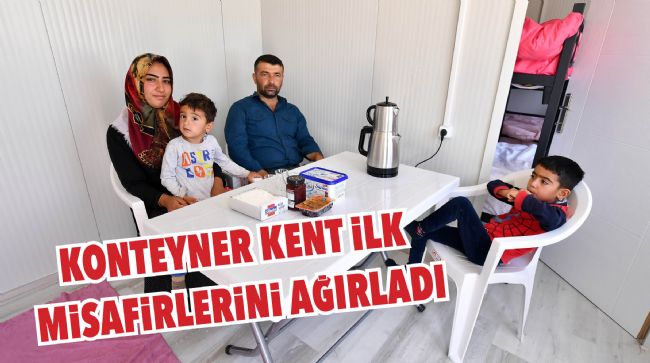 KONTEYNER KENT, DEPREMZEDELERE TESLİM EDİLMEYE BAŞLANDI