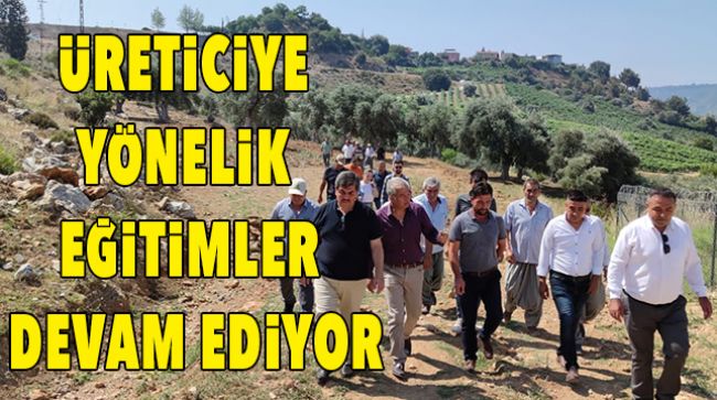 “BAĞA BAK ÜZÜM OLSUN, YEMEYE YÜZÜN OLSUN” PORJESİNİN EĞİTİMLERİ DEVAM EDİYOR