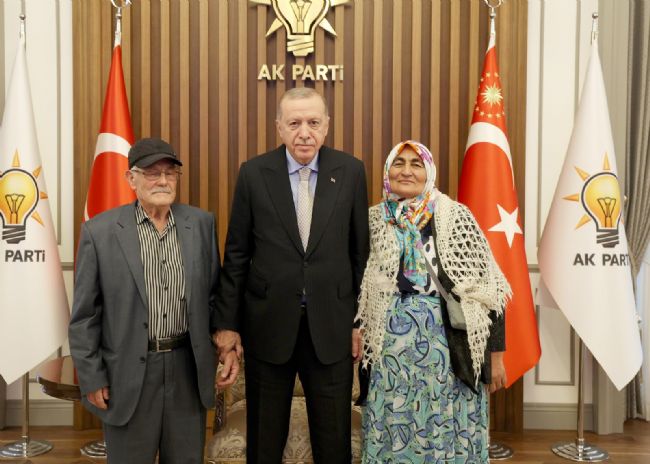 Cumhurbaşkanı Erdoğan, Silifkeli Şehit Ailesini kabul etti