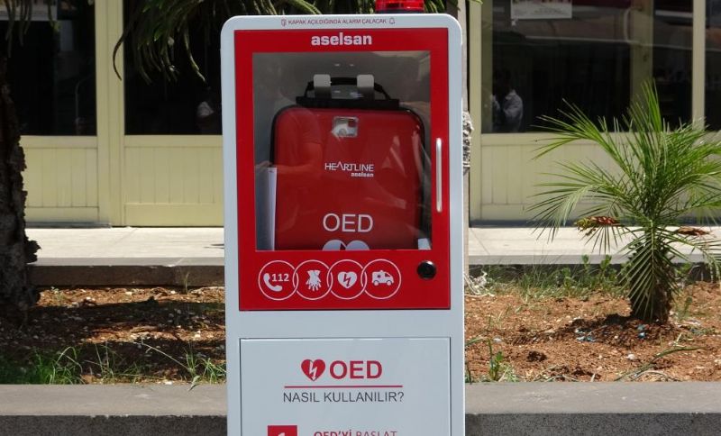 Mersin'in 4 noktasına hayat kurtaran OED cihazı yerleştirildi