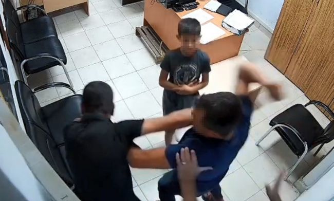 Polis merkezinde kayınbirader şiddeti