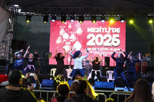 Mezitli’de yeni yıl coşkusu yaşandı