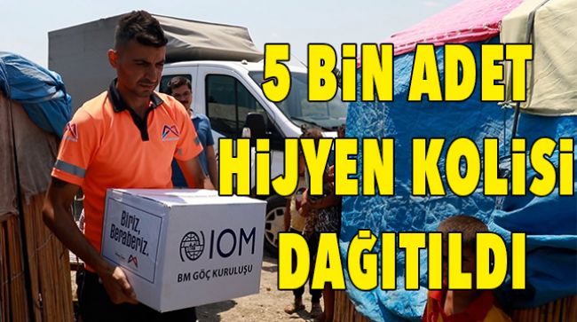 TARIM İŞÇİLERİNE HİJYEN KOLİLERİ VERİLDİ