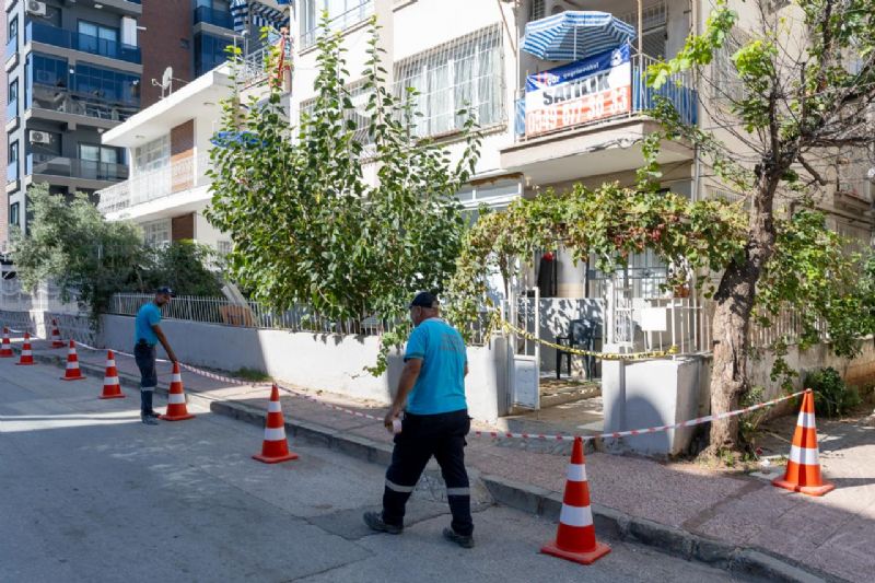 Yenişehir Belediyesi çökme bölgesinde tüm önlemleri aldı