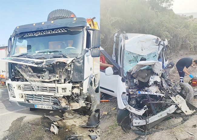 Tarsus'ta trafik kazası: 1 ölü, 1 yaralı