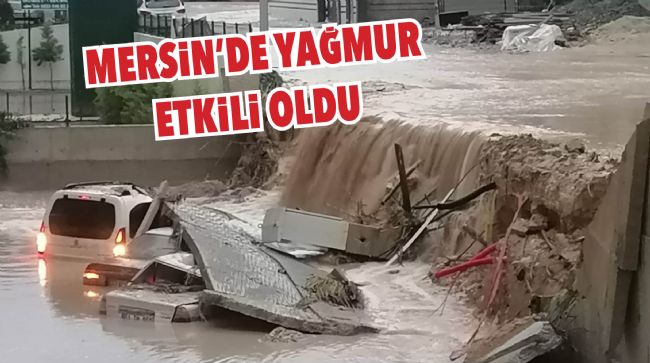 ONLARCA ARAÇ SULAR İÇİNDE KALDI