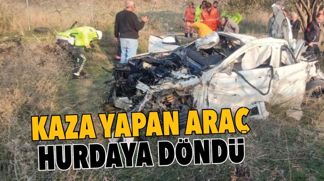 HURDAYA DÖNEN ARAÇTAN YARALI KURTULDULAR