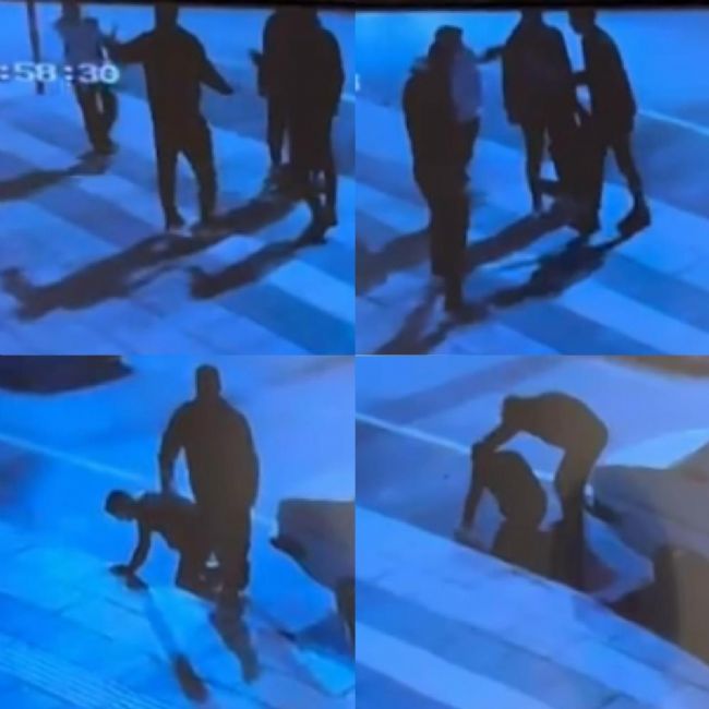 Boynundan bıçaklandı o anlar kamerada