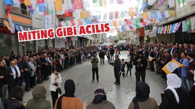 MERSİN’DE YEŞİL SOL PARTİ’NİN BÜRO AÇILIŞI MİTİNGE DÖNÜŞTÜ