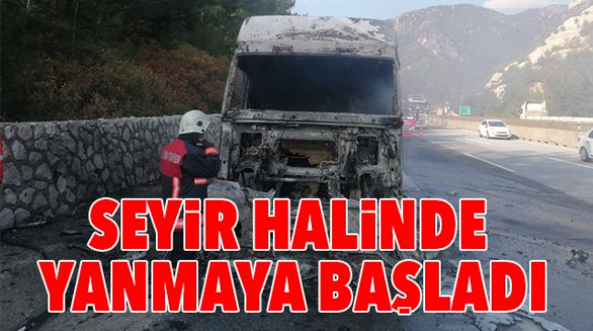 TARSUS’TA BİR TIR YANDI