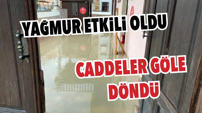 SİLİFKE’DE CADDELER GÖLE DÖNDÜ