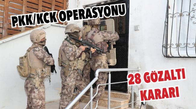 MERSİN MERKEZLİ 5 İLDE OPERASYON